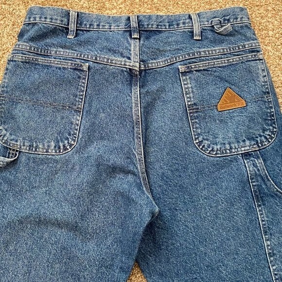 Bulwark FR Flame Resistant Work Carpenter Denim Cotton Mens Jeans Size 38/34 - Picture 7 of 9
